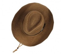 SKB003 Design Western Cowboy Hat Style Custom Foldable Straw Hat Style Foldable Customized Sunshade Hat Style Straw Hat Center detail view-2